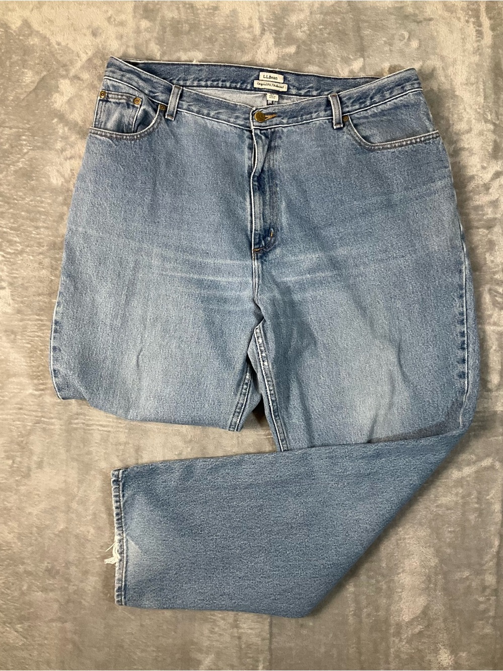 L.L. Bean Jeans Women’s 20 M/T Original Fit Relaxed Denim High Rise Straight